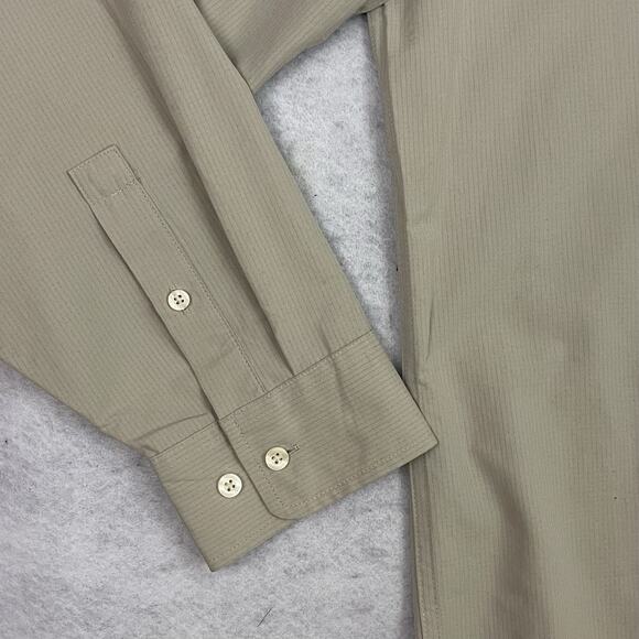Marmot Mens Aerobora Button Down Shirt XXL Sandbar Tan Roll Tab Wicking Rip Stop - Picture 8 of 15